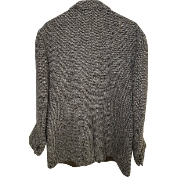 VINTAGE LEVIS Mens Tweed Blazer Sport Coat Casual Jacket Size 42R Wool Suit USA - Picture 2 of 10